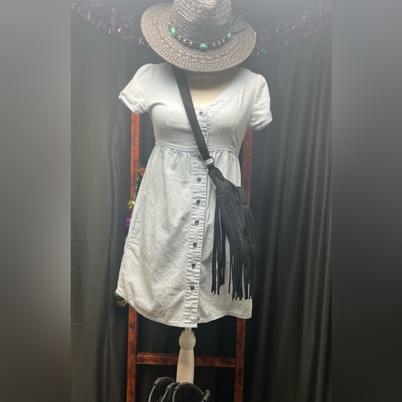 XS Volcom Denim Dress - Picture 1 of 11